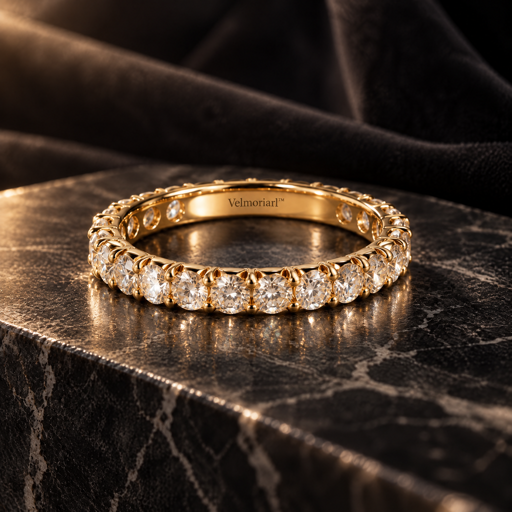 Velmoriarl™ The Ring Edit | Celeste Forever Pavé Ring
