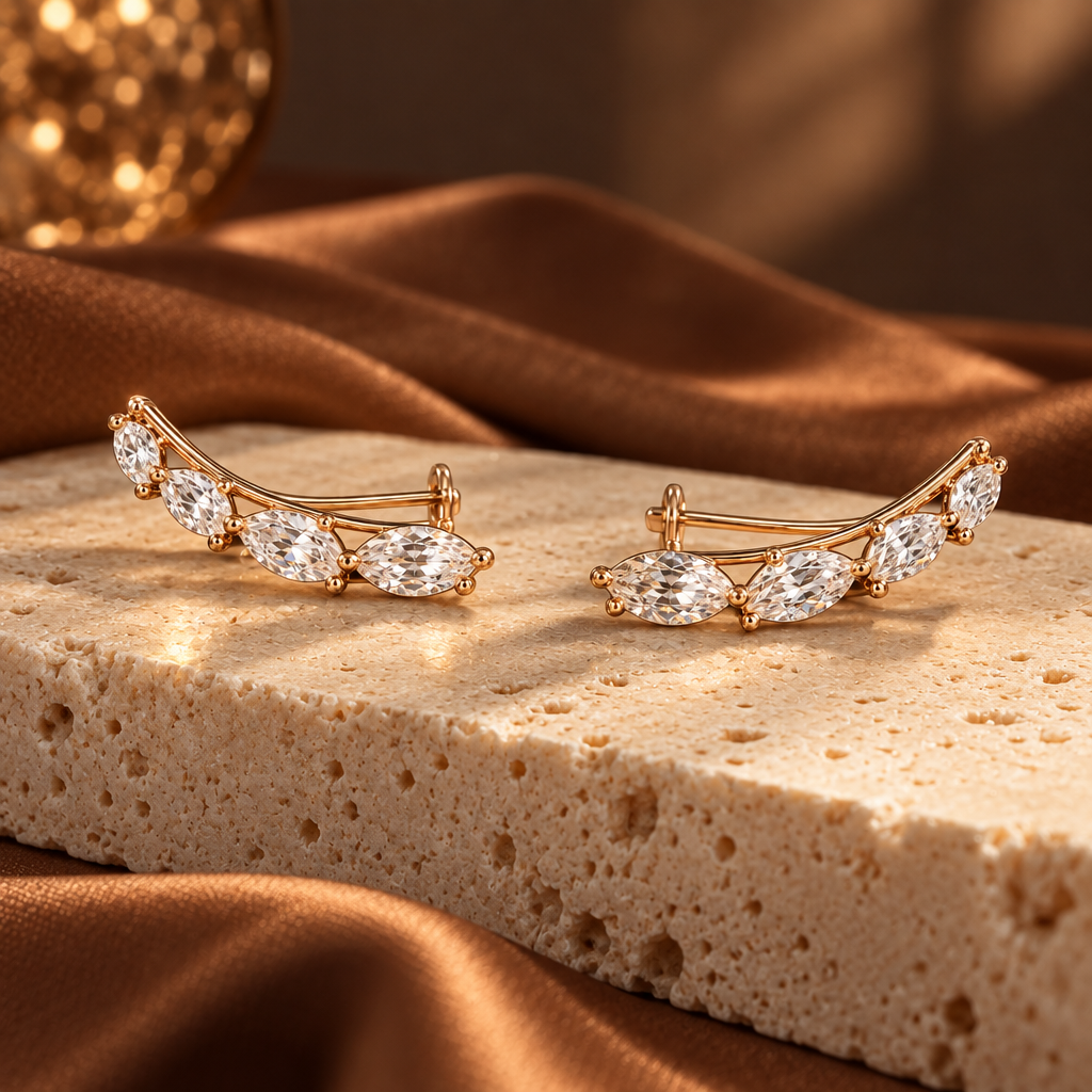 velmoriarl™ Seraphine Marquise Ear Climbers