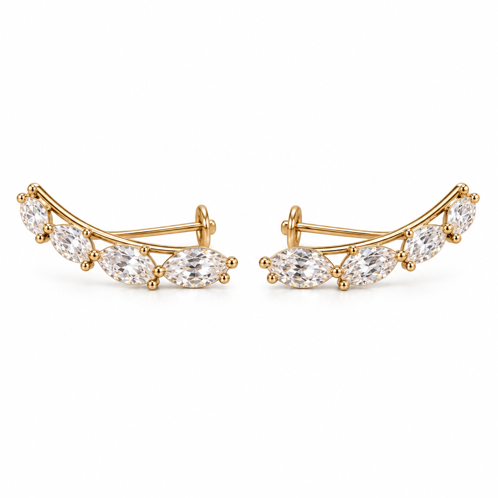 velmoriarl™ Seraphine Marquise Ear Climbers