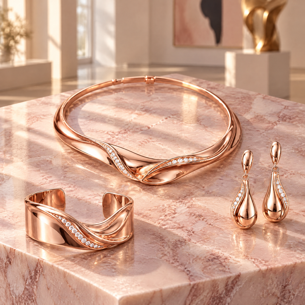 Velmoriarl™ The Set Edit | Valora Sculpted Gold Ensemble