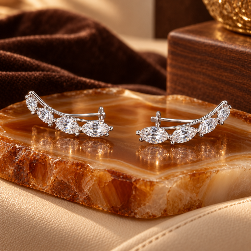 velmoriarl™ Seraphine Marquise Ear Climbers