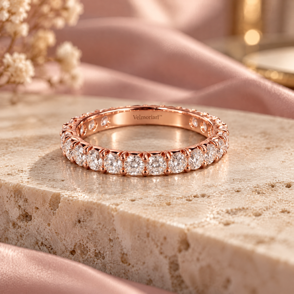 Velmoriarl™ The Ring Edit | Celeste Forever Pavé Ring