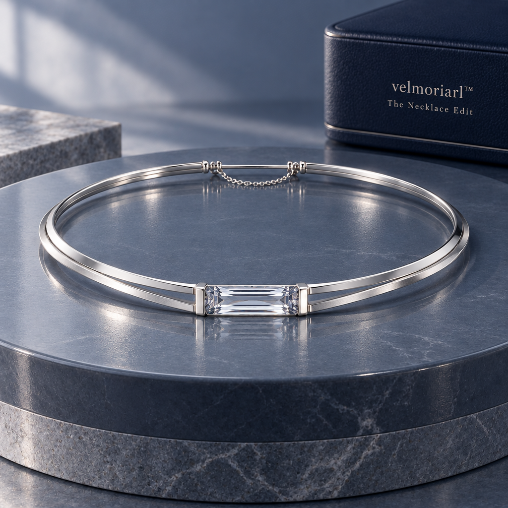 velmoriarl™ Prism Bridge Torque Necklace