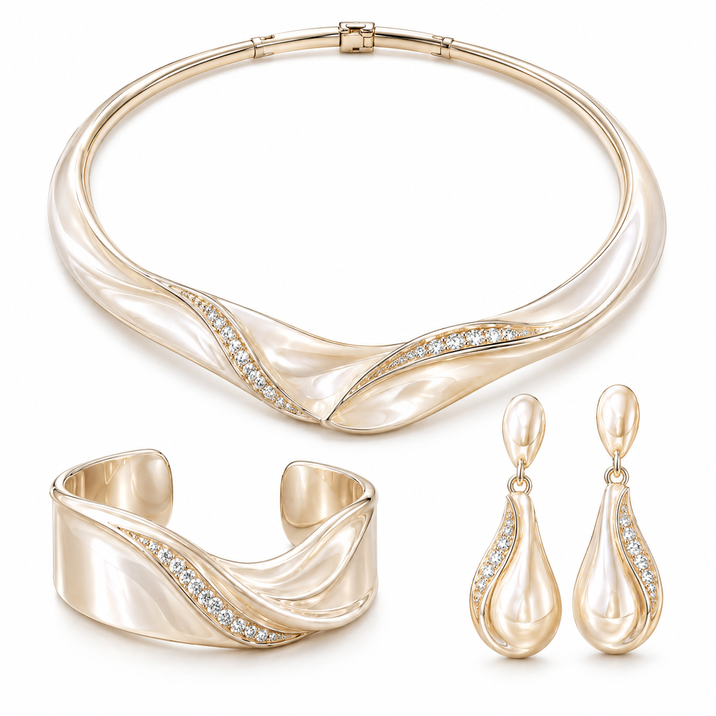 Velmoriarl™ The Set Edit | Valora Sculpted Gold Ensemble