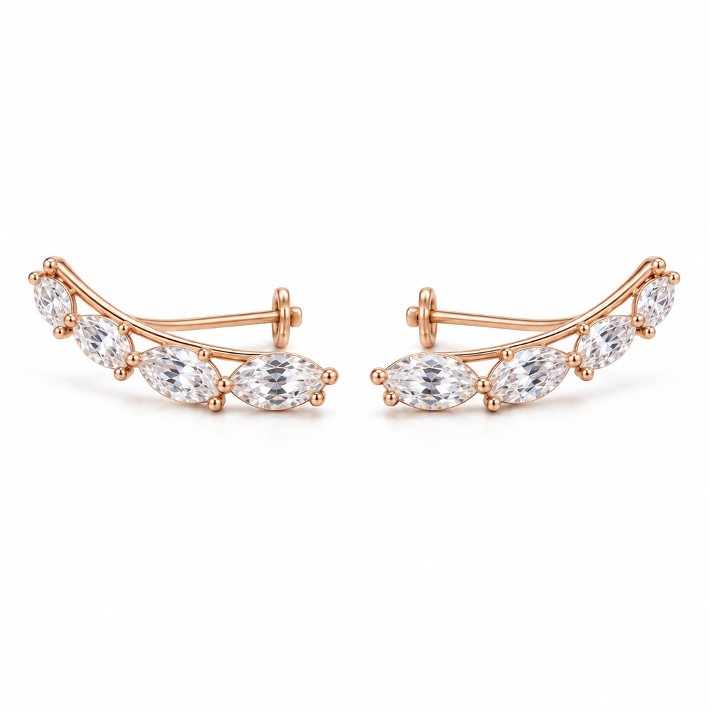 velmoriarl™ Seraphine Marquise Ear Climbers