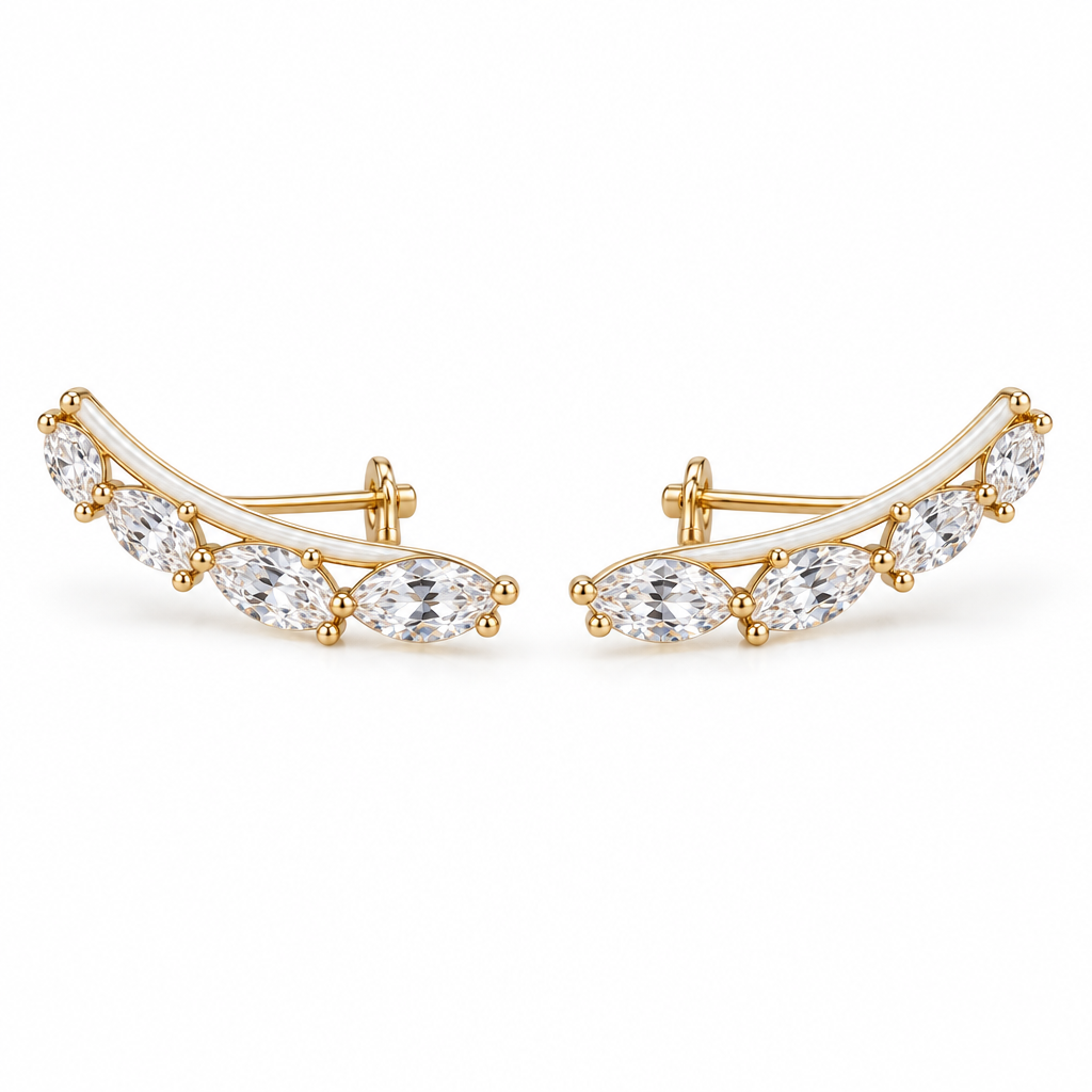 velmoriarl™ Seraphine Marquise Ear Climbers