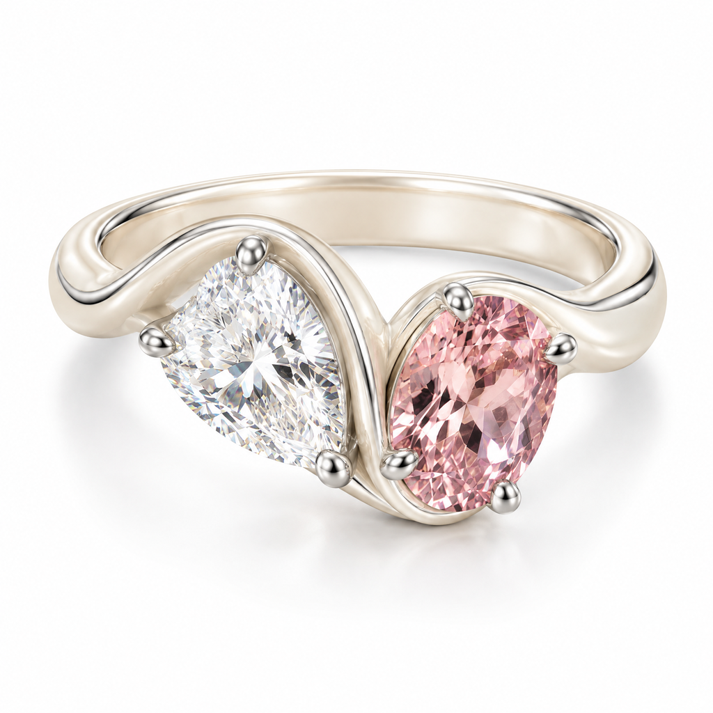 Velmoriarl™ The Ring Edit | Elara Dual Stone Signature Ring
